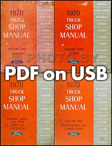 1970 ford truck shop manual - ford,