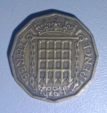 Elizabeth II three 3 pence