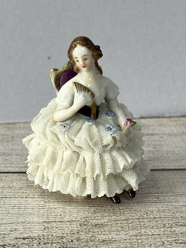 Vintage dresden lace porcelain - vintage,