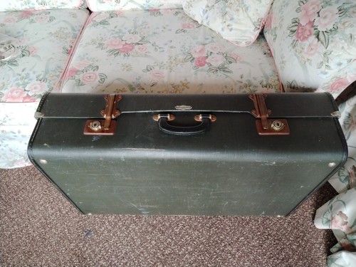 Vintage large suitcase 1960s - suitcase,