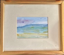 Signed watercolour painting