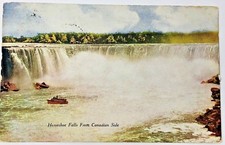 Postcard Circa 1913 Niagara Horseshoe Falls From The Canadian Side 