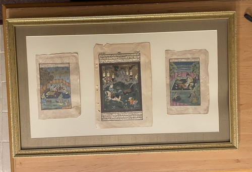 Antique mughal miniature - ,