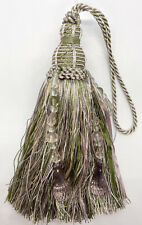 7" Key Tassel Olive Green