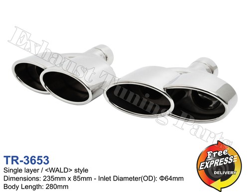 Exhaust tips tailpipes trims