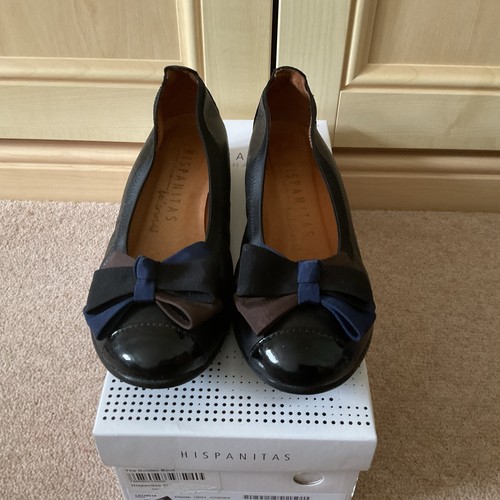 Hispanitas leather shoes black - hispanitas,