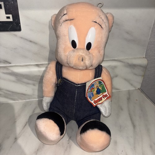 Vintage porky pig - porky, plush