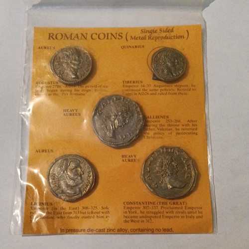 Roman coins single sided metal - coins,