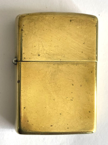 Vintage solid brass zippo - solid,