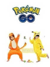 Boys Girl Animal Pyjamas Pikachu Onesie0 Kids Charmander Cosplay Costume  UK8
