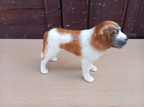 Vintage ceramic bernard dog - vintage, st