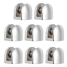 8Pcs Glass Clamp Glass Shelf Bracket Clamps Adjustable Shower Glass Holder