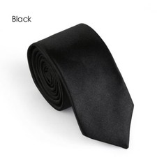 Fashion Plain Neck Skinny Silk Tie Necktie wedding