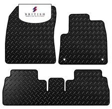 Fits Peugeot Partner Crew Cab 2019-Onwards Tailored 3mm HD Rubber Van Floor Mats
