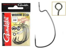 Gamakatsu Worm 330 Offest Hooks Cheburashka Big Eye Weedless Texas Carolina