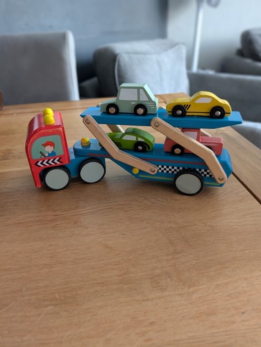 Toy van wooden - van,