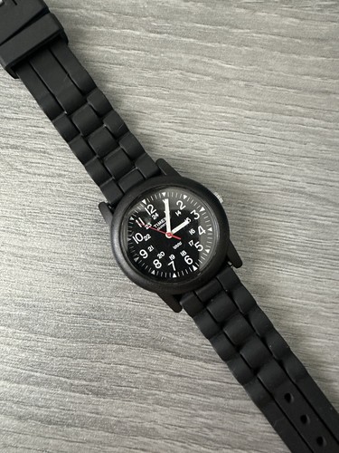 Black timex camper quartz - black,