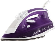 Russel Hobbs Supreme Steam Iron, 300ml Water Tank, 2400W, Purple, 23060