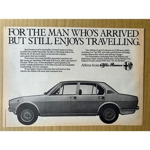 Alfa romeo alfetta memorabilia - alfa,