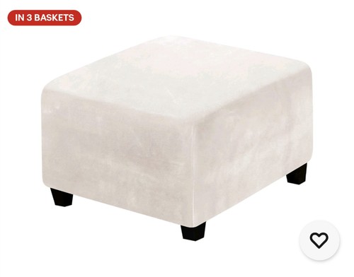 Footstool velvet covers - footstool,