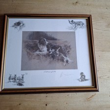 Mick Cawston Signed Numbered Print Collie Dogs Titled Mothers Pride
