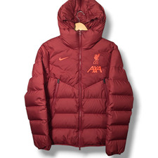 Nike Liverpool FC Therma-fit Down Fill Jacket Mens Small Red Puffer Coat Player