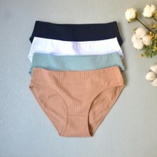 Women's Ribbed High-Cut Briefs - 6/3-Pack Assorted Colors