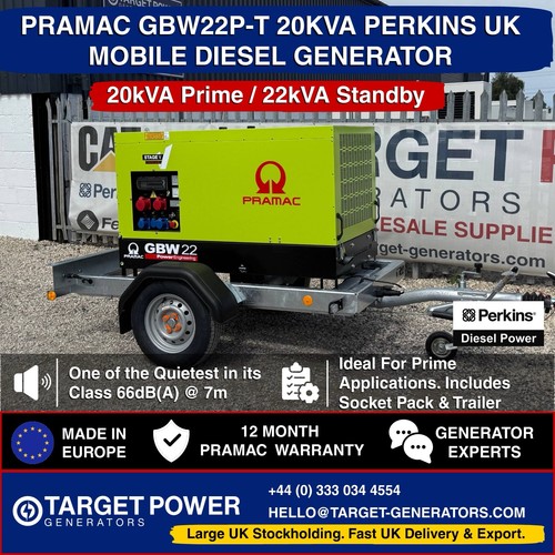 Pramac perkins 22kva 17kw - 22kva,