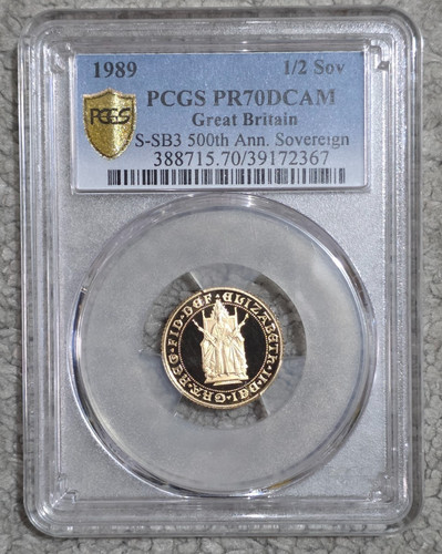 1989 half sovereign pcgs - 1989,