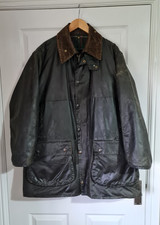 Barbour Northumbria Vintage Wax Jacket A400 Size 44 Longer Warm Winter Coat