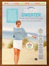 Rico knitting pattern ladies DK basketweave short sleeve top with long raglan