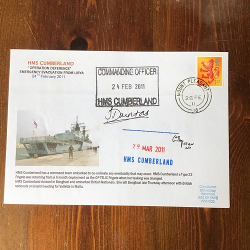 Hms cumberland signed - hms,