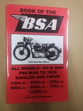 BSA MODELS PRE WAR TO 1939  SV
