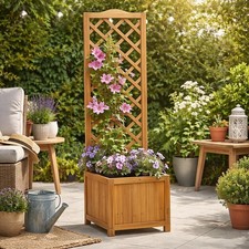 Square Wooden Garden Planter