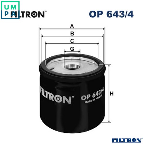 Oil filter 643 - oil, 643/4