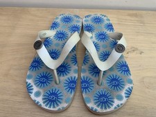 Ugg Flip Flops/beach Blue Sz 4
