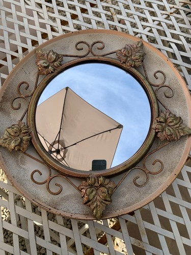 Vintage convex mirror - convex,
