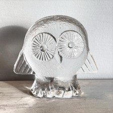 Lisa Larson Glass Owl Swedish