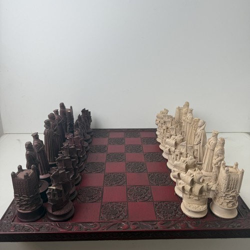 Elizabethan brown ivory chess - elizabethan,