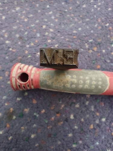 Vintage metal initial - vintage, 'em'