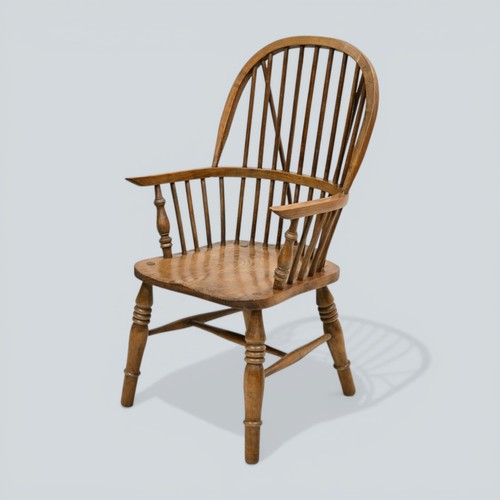 Stick back windsor chair elm - back,