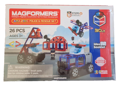 Magformers police rescue kit - police,