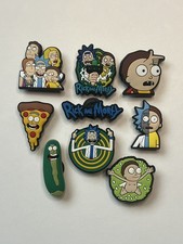 X9 Rick and Morty Croc Charms