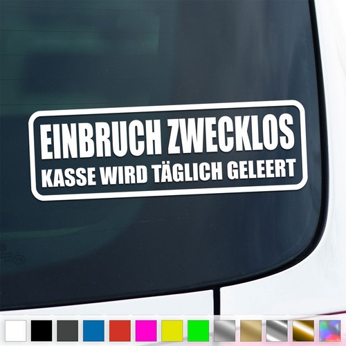 Cash register sticker burglary - cash,