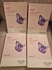 AAT LEVEL 2 FULL SET KAPLAN EXAM KITS BOOKS 2024 - BRAND NEW