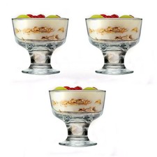 3 x Glass Prawn Cocktail Bowls
