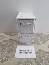 Arpan White 2 Drawer Storage Cabinet Unit Ideal For Home/Office/bedrooms