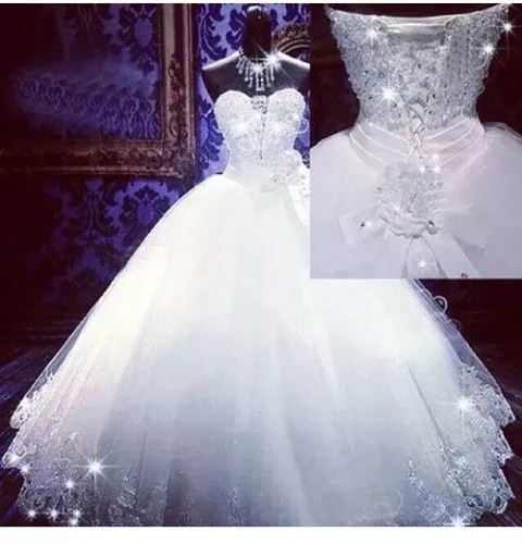 Luxury white ivory wedding - white/ivory,