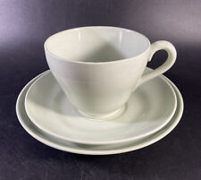 Vintage Spode Flemish Green Trio breakfast set: Tea Cup, Saucer & Side Plate