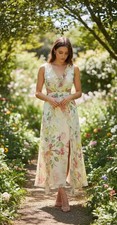 Zara Midi Dress Size L Floral